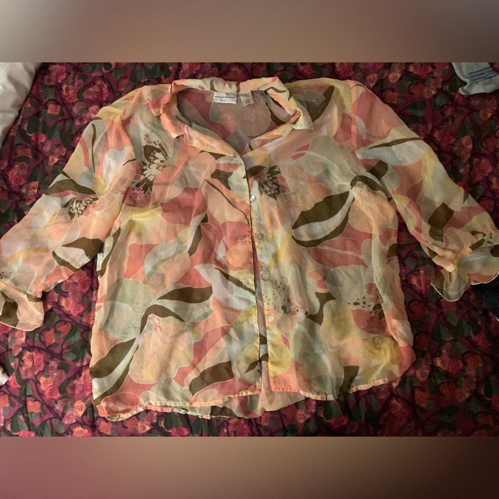 Alfred Dunner mesh blouse